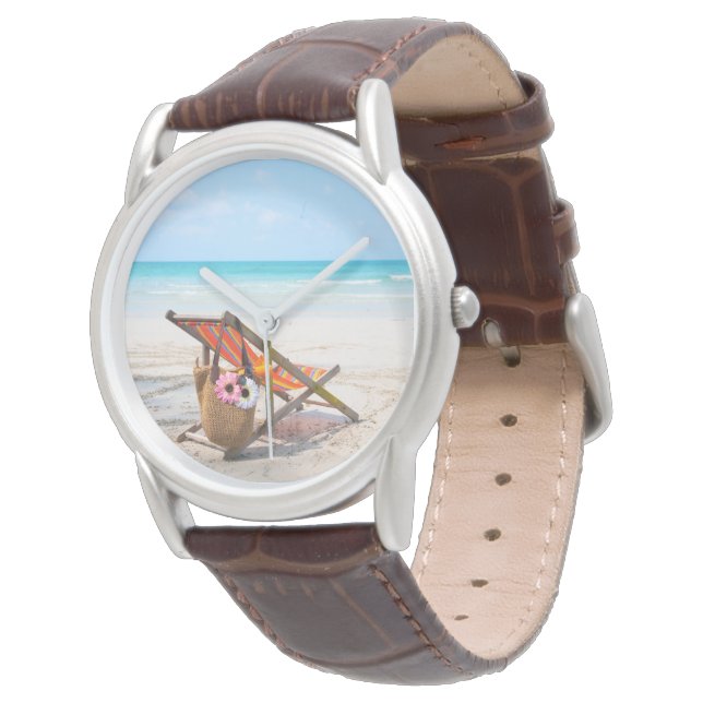 Tropical Beaches | Beach Chair on Sand Watch (Angled)