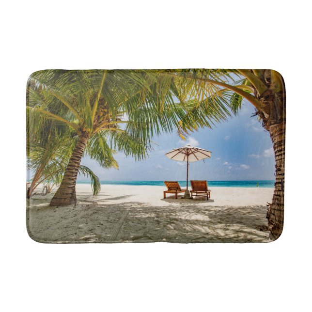 Tropical Beaches | Beach Dominican Republic Bath Mat (Front)