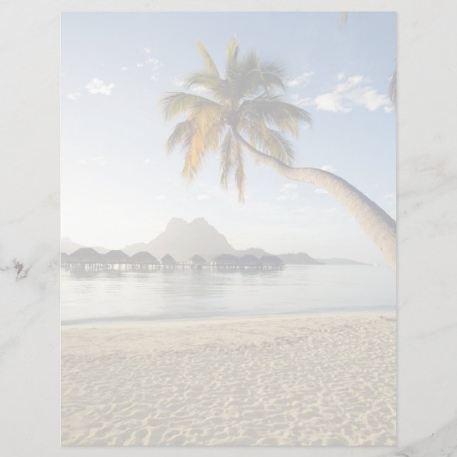 Tropical Beaches | Beach Huts, Bora Bora (Front)