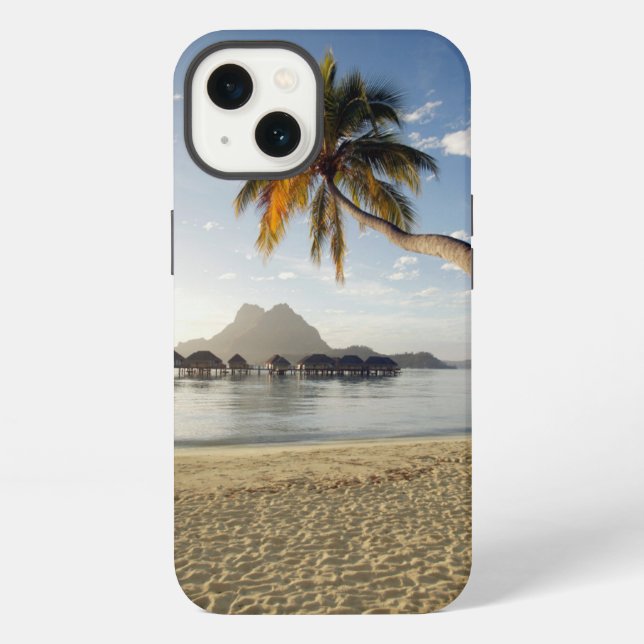 Tropical Beaches | Beach Huts, Bora Bora iPhone Case (Back)