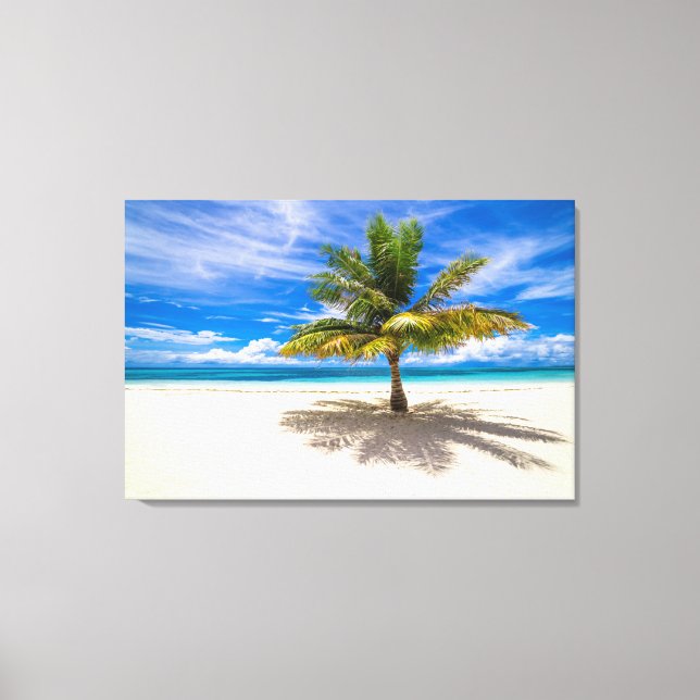 Tropical Beaches | Bora Bora, French Polynesia Canvas Print (Front)