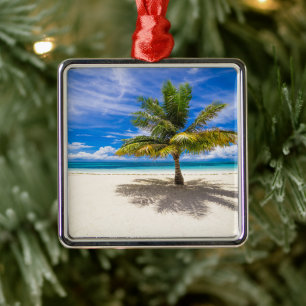 Tropical Beaches   Bora Bora, French Polynesia Metal Ornament