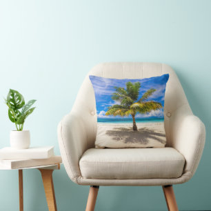 Tropical Beaches   Bora Bora, French Polynesia Throw Pillow