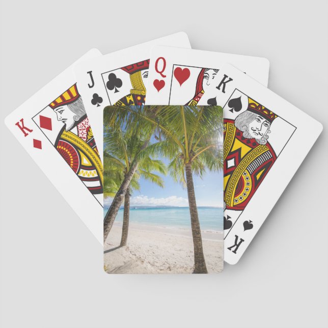 Tropical Beaches | Boracay Philippines Playing Cards (Back)