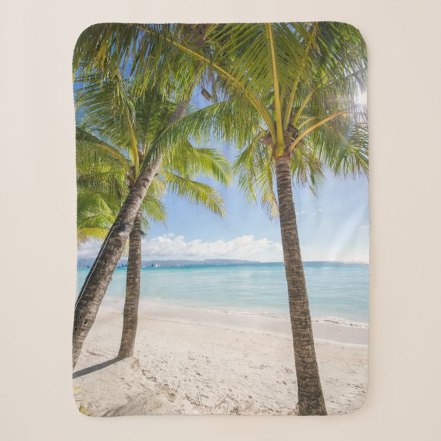 Tropical Beaches | Boracay Philippines Sherpa Blanket (Front)