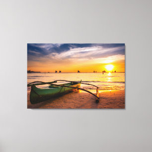Tropical Beaches Boracay's White Beach Canvas Print