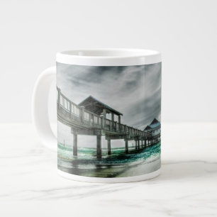 Tropical Beaches Clearwater Florida Large Coffee Mug