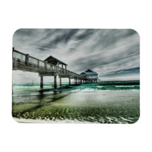 Tropical Beaches   Clearwater Florida Magnet