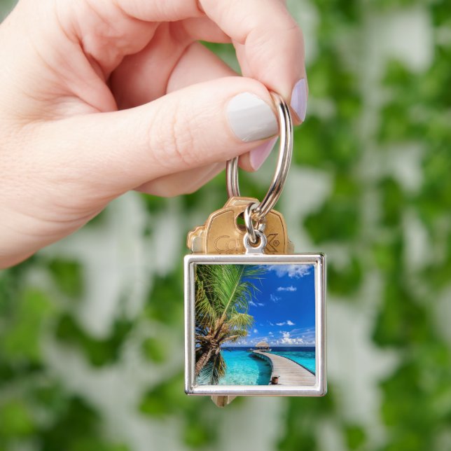 Tropical Beaches | Dusit Thani Maldives Keychain (Hand)