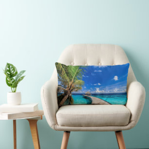 Tropical Beaches Dusit Thani Maldives Lumbar Pillow