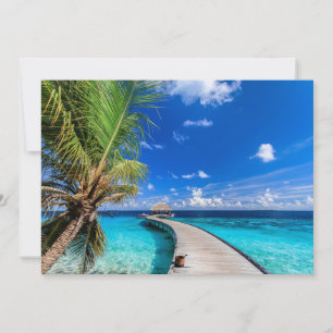 Tropical Beaches Dusit Thani Maldives Thank You Card