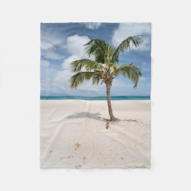 Tropical Beaches | Eagle Beach, Aruba Fleece Blanket (Front)