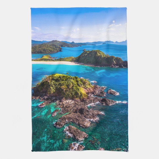 Tropical Beaches | El Nido Phillipines Kitchen Towel (Vertical)