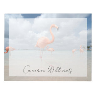 Tropical Beaches Flamingos Beach, Aruba Notepad