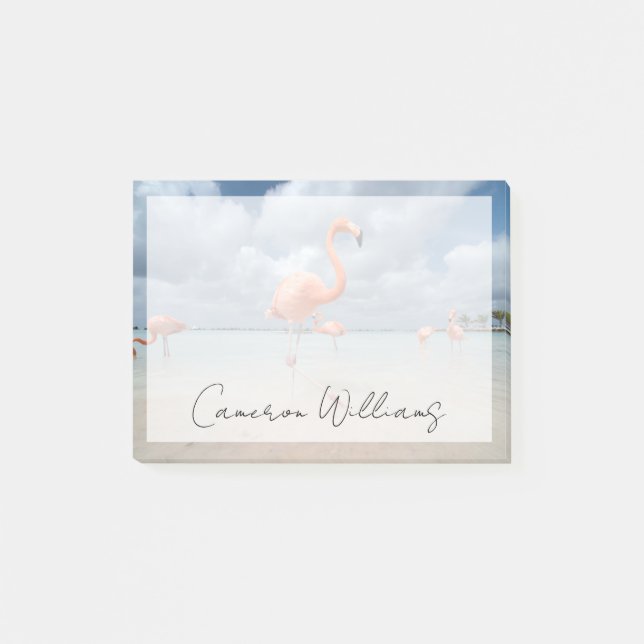Tropical Beaches | Flamingos Beach, Aruba Post-it Notes (Front)