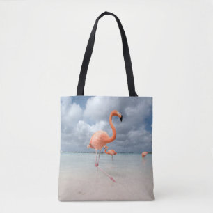 Tropical Beaches   Flamingos Beach, Aruba Tote Bag