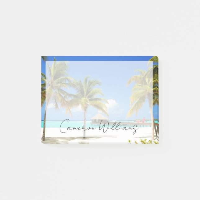 Tropical Beaches | Island & Lagoon, Maldives Post-it Notes (Front)