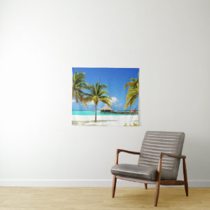 Tropical Beaches   Island & Lagoon, Maldives Tapestry