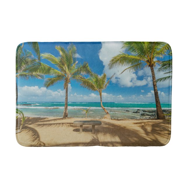 Tropical Beaches | Kuau Cove Beach, Maui Hawaii Bath Mat (Front)