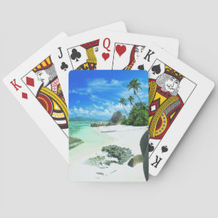 Tropical Beaches   La Digue Island Playing Cards