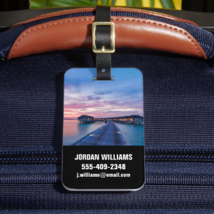 Tropical Beaches Maldives Bungalows Luggage Tag