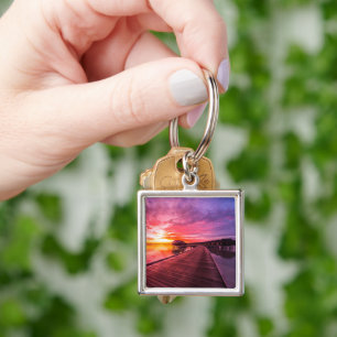 Tropical Beaches    Maldives Sunset Keychain