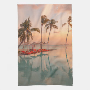 Tropical Beaches Maldives Tropical Beach & Pool Kitchen Towel