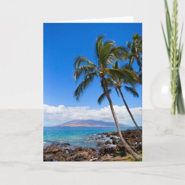 Tropical Beaches | Maui Hawaii Island Card (Front)