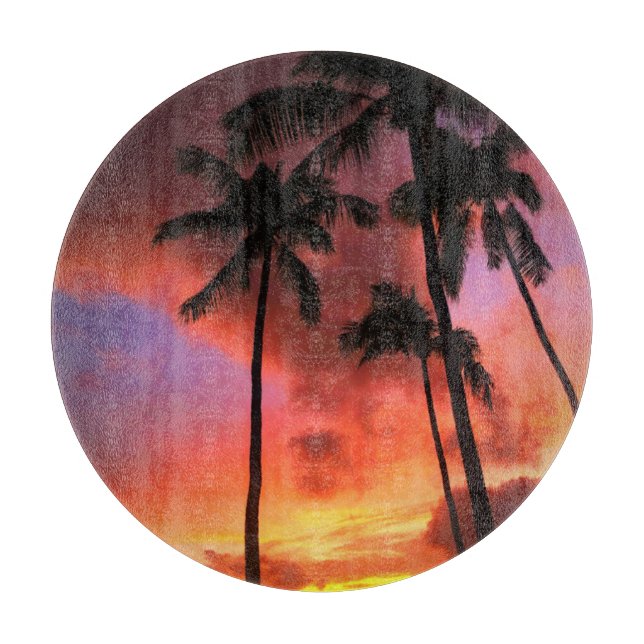 Tropical Beaches | Maui Hawaii Islands Cutting Board (Front)