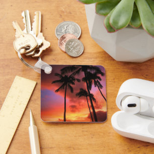 Tropical Beaches   Maui Hawaii Islands Keychain