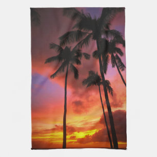 Tropical Beaches   Maui Hawaii Islands Kitchen Towel