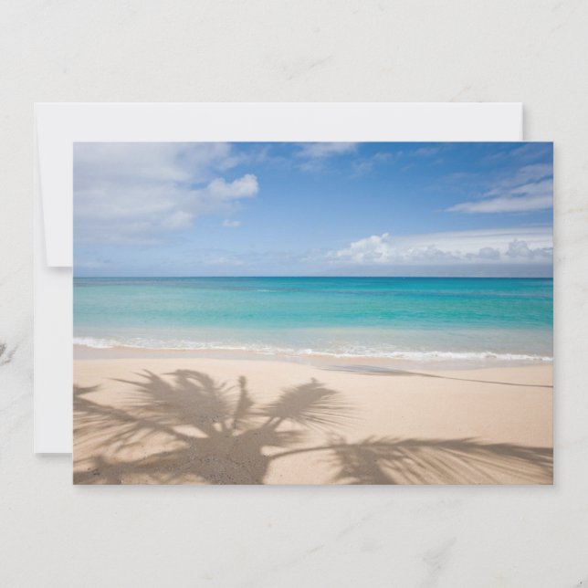 Tropical Beaches | Maui, Hawaii Thank You Card (Front)