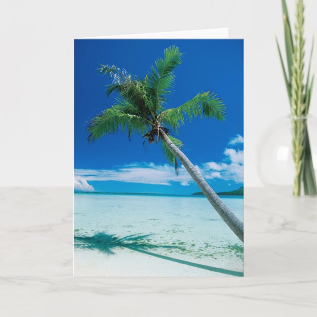 Tropical Beaches | Motu Tofari Beach, Bora Bora Card (Front)