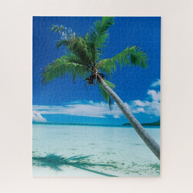 Tropical Beaches | Motu Tofari Beach, Bora Bora Jigsaw Puzzle (Vertical)