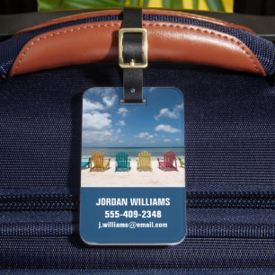 Tropical Beaches   Palm Beach, Aruba Luggage Tag