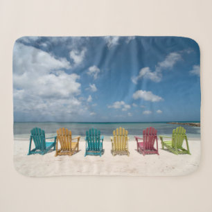 Tropical Beaches   Palm Beach, Aruba Sherpa Blanket