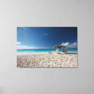 Tropical Beaches   Sandy Beach, Anguilla Canvas Print