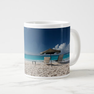 Tropical Beaches   Sandy Beach, Anguilla Large Coffee Mug