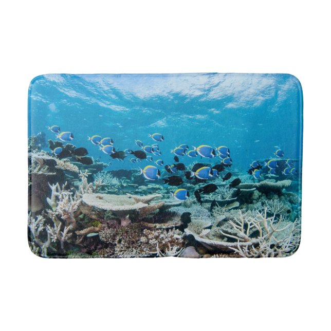 Tropical Beaches | Sturgeon Amongst Coral Bath Mat (Front)