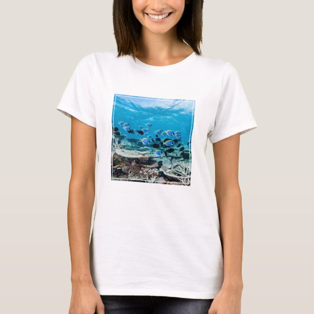 Tropical Beaches | Sturgeon Amongst Coral T-Shirt (Front)