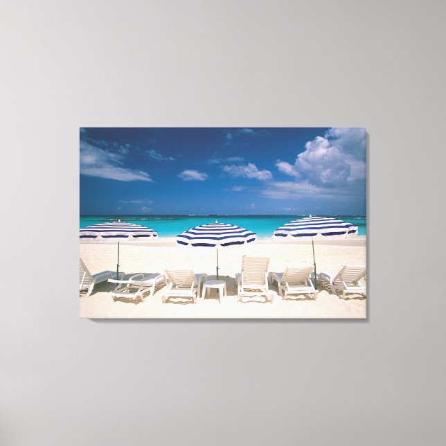 Tropical Beaches | Tropical Beach Anguilla Canvas Print (Front)