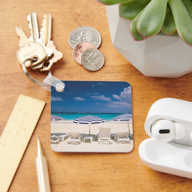 Tropical Beaches | Tropical Beach Anguilla Keychain (Desk)