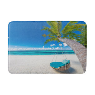 Tropical Beaches Tropical Landscape Beach Swing Bath Mat