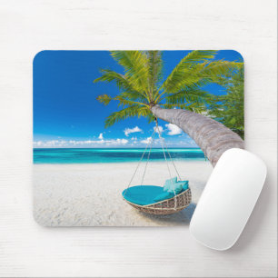 Tropical Beaches Tropical Landscape Beach Swing Mouse Pad