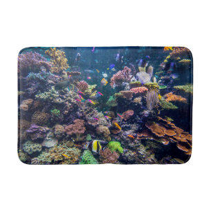 Tropical Beaches   Underwater Coral Reef Bath Mat