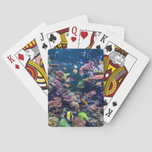 Tropical Beaches Underwater Coral Reef Playing Cards