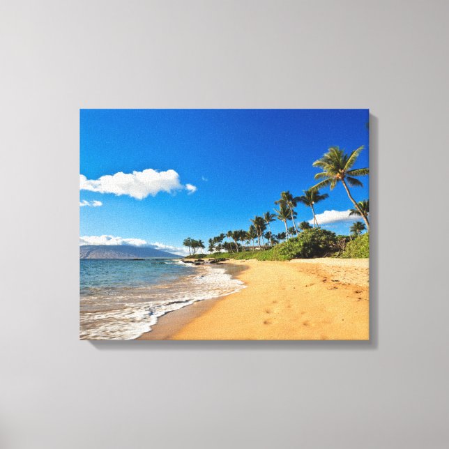 Tropical Beaches | Wailea, Maui, Hawaii Canvas Print (Front)