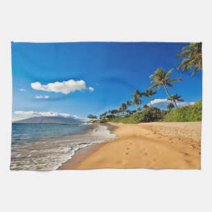 Tropical Beaches   Wailea, Maui, Hawaii Kitchen Towel