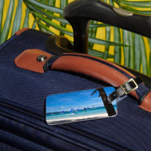 Tropical Beaches White Beach Boracay Philippines Luggage Tag