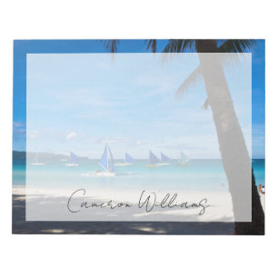 Tropical Beaches   White Beach Boracay Philippines Notepad